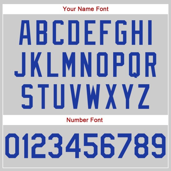 Baseball Grau Shirt Throwback Authentic Royal-Red Custom Jersey Rippstrick