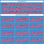 Powder Jersey Custom Authentic Baseball Rosa-Schwarz Blau