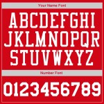 Jersey Baseball Weiß-Gold Throwback Rippstrick Authentic Custom Shirt Rot