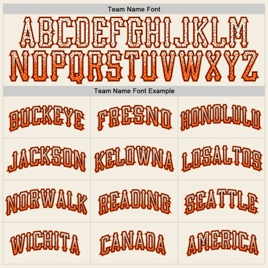 Authentisches Creme Fashion Drift Custom Baseball Orange-Schwarzes Trikot Authentisches Creme Fashion Drift Custom Baseball Orange-Schwarzes Trikot