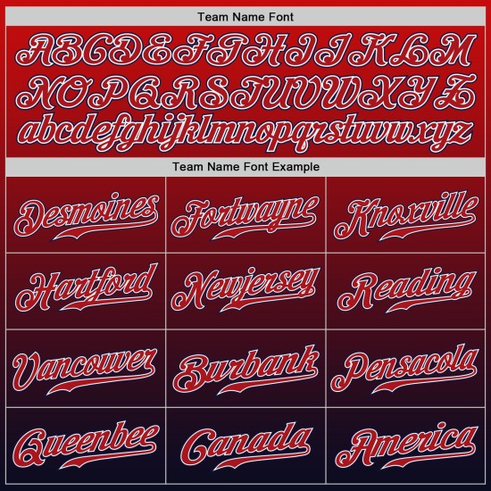 Jersey Custom Navy Baseball Rot-Weiß Authentic Fashion Fade Jersey Custom Navy Baseball Rot-Weiß Authentic Fashion Fade