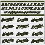 Authentisches White Day Oliv-Schwarzes Baseballtrikot Memorial Custom