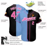 Baseball Pink-Light Jersey Authentic Blau Split Schwarz Custom Fashion Baseball Pink-Light Jersey Authentic Blau Split Schwarz Custom Fashion