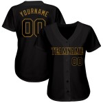 Schwarz-Old Custom Baseball Gold Jersey Schwarz Authentic Schwarz-Old Custom Baseball Gold Jersey Schwarz Authentic