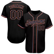 Baseball Custom Jersey Schwarz Authentic Schwarz-Orange