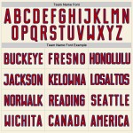 Red-Royal Custom Baseball Creme Trikot Authentic