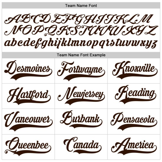 Jersey Nadelstreifen Baseball Authentic Braun Custom Weiß Rot-Braun