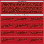 Authentisches Baseball-Trikot in Rot-Schwarz