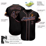 Baseball Custom Jersey Schwarz Authentic Schwarz-Orange Baseball Custom Jersey Schwarz Authentic Schwarz-Orange