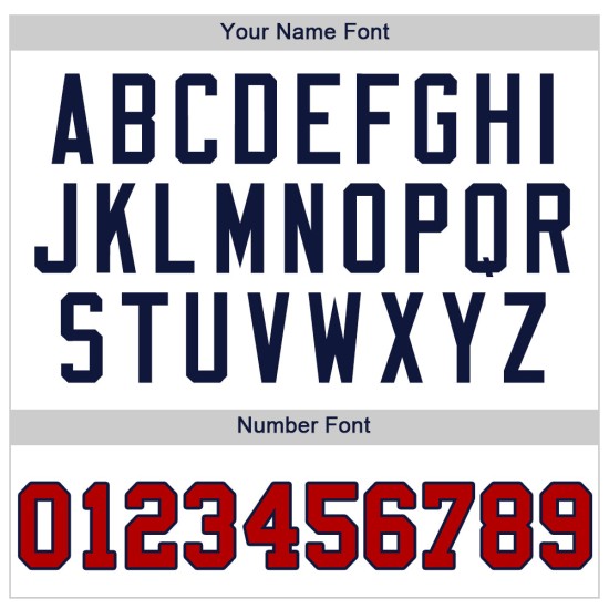 Benutzerdefiniertes rot-marineblaues Baseballtrikot, weiß, authentisch Benutzerdefiniertes rot-marineblaues Baseballtrikot, weiß, authentisch