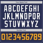 Shirt Custom Throwback Authentic Navy Gold-Weiß Jersey Rippstrick Baseball