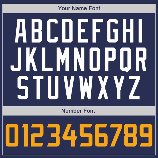 Shirt Custom Throwback Authentic Navy Gold-Weiß Jersey Rippstrick Baseball