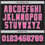 Jersey Rosa-Weiß Ton Zwei Schwarz Custom Authentic Baseball Jersey Rosa-Weiß Ton Zwei Schwarz Custom Authentic Baseball