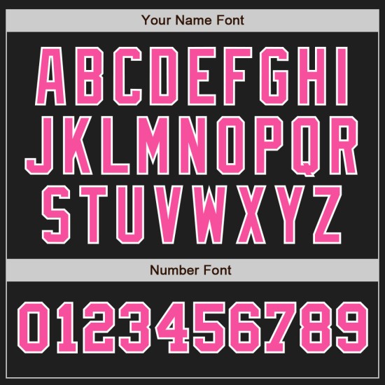 Jersey Rosa-Weiß Ton Zwei Schwarz Custom Authentic Baseball Jersey Rosa-Weiß Ton Zwei Schwarz Custom Authentic Baseball