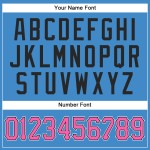 Powder Jersey Custom Authentic Baseball Rosa-Schwarz Blau