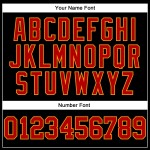 Benutzerdefiniertes schwarzes Baseballtrikot Rot-Gold Authentic Ärmellos Benutzerdefiniertes schwarzes Baseballtrikot Rot-Gold Authentic Ärmellos