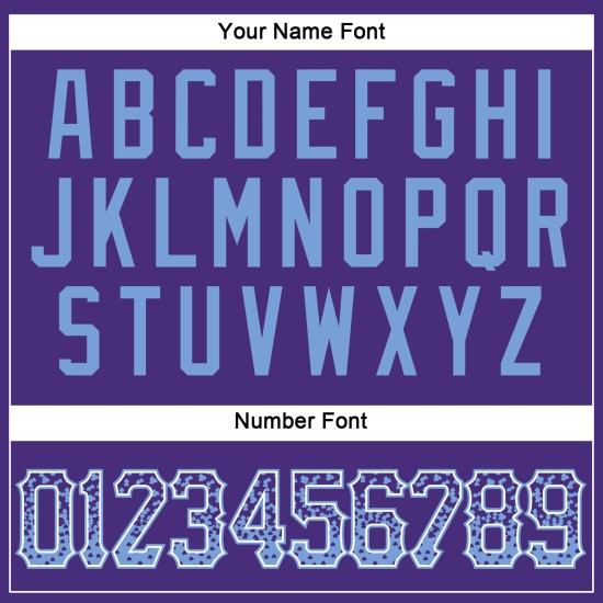 Jersey Blau-Weiß Lila Benutzerdefinierte Authentic Fashion Drift Light Baseball