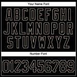 Baseball-Trikot ärmellos Custom Authentic Schwarz Schwarz-Creme Baseball-Trikot ärmellos Custom Authentic Schwarz Schwarz-Creme