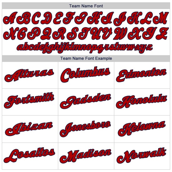 Benutzerdefiniertes rot-marineblaues Baseballtrikot, weiß, authentisch Benutzerdefiniertes rot-marineblaues Baseballtrikot, weiß, authentisch