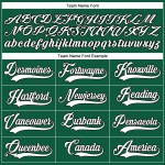 Kelly Custom Authentic Grünes Weiß-Schwarzes Baseballtrikot