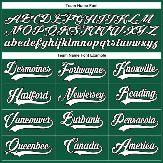 Kelly Custom Authentic Grünes Weiß-Schwarzes Baseballtrikot