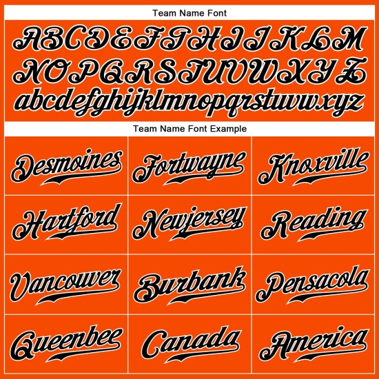 Schwarz-Weiß Custom Orange Authentic Baseball Ärmelloses Trikot Schwarz-Weiß Custom Orange Authentic Baseball Ärmelloses Trikot