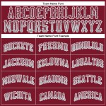 Jersey Drift Custom Baseball Authentic Crimson Grau-Weiß Mode