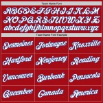 Weiß-Royal Jersey Baseball Custom Authentic Rot