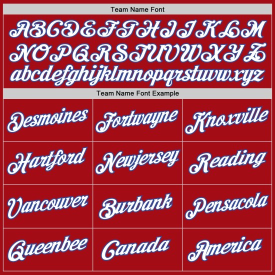 Weiß-Royal Jersey Baseball Custom Authentic Rot