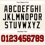 Jersey Ärmellos Creme Custom Rot-Schwarz Baseball Authentic Jersey Ärmellos Creme Custom Rot-Schwarz Baseball Authentic