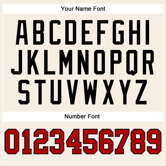 Jersey Ärmellos Creme Custom Rot-Schwarz Baseball Authentic Jersey Ärmellos Creme Custom Rot-Schwarz Baseball Authentic