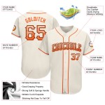 Authentisches Creme Fashion Drift Custom Baseball Orange-Schwarzes Trikot Authentisches Creme Fashion Drift Custom Baseball Orange-Schwarzes Trikot