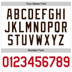 Jersey Nadelstreifen Baseball Authentic Braun Custom Weiß Rot-Braun