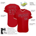 Jersey Red Baseball Authentic Custom Rot-Marineblau