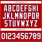 Baseball Custom Weiß-Royal Rippenstrick Rot Jersey Shirt Authentic Throwback