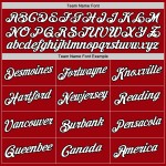 Jersey Baseball Weiß-Schwarz Authentic Custom Rot Jersey Baseball Weiß-Schwarz Authentic Custom Rot