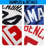 Jersey Weiß Navy-Teal Baseball Authentic Custom