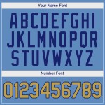 Baseball Blau Custom Jersey Old Light Gold-Royal Authentic