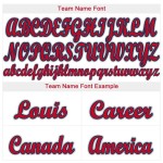 Jersey Weiß Rot-Navy Baseball Custom