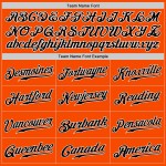 Split Fashion Custom Schwarz-Grau Authentic Jersey Orange Baseball Split Fashion Custom Schwarz-Grau Authentic Jersey Orange Baseball