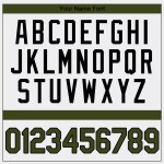 Authentisches White Day Oliv-Schwarzes Baseballtrikot Memorial Custom