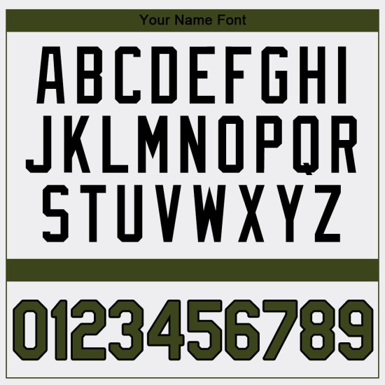 Authentisches White Day Oliv-Schwarzes Baseballtrikot Memorial Custom