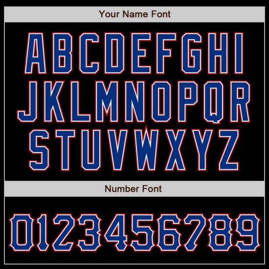 Jersey Schwarz Custom Authentic Royal-Red Baseball Jersey Schwarz Custom Authentic Royal-Red Baseball