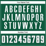 Grünes Custom-Trikot Kelly Weiß-Grau Baseball Authentic