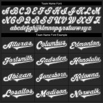 Authentic Baseball Schwarz Custom Jersey Weiß-Grau