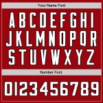 Jersey Baseball Weiß-Schwarz Authentic Custom Rot Jersey Baseball Weiß-Schwarz Authentic Custom Rot