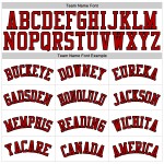 Authentisches Baseball Custom Skull Weiß Trikot Rot-Schwarz 3D Authentisches Baseball Custom Skull Weiß Trikot Rot-Schwarz 3D