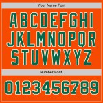 Custom Tone Two Orange Jersey Kelly Grün-Weiß Authentic Baseball Custom Tone Two Orange Jersey Kelly Grün-Weiß Authentic Baseball