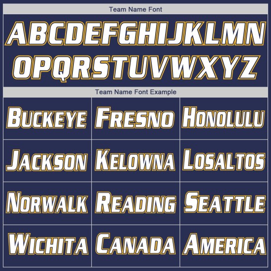 Shirt Custom Throwback Authentic Navy Gold-Weiß Jersey Rippstrick Baseball