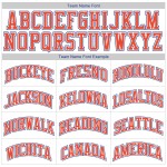 Benutzerdefinierte Orange-Royal Baseball Rib-Strick Shirt Jersey Weiß Throwback Authentic